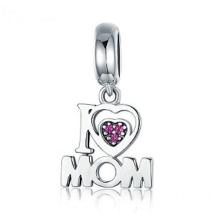 Berloque Pendente Eu Amo Mamae Prata 925 Eternal Joias