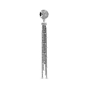 Charm Tassel Em Prata Legitima 925 Eternal Joias