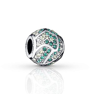 Berloque pave verde Eternal Original Prata 925 legitima