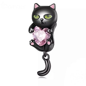 Berloque Gatinho Fofo Prata 925 legitima legitima