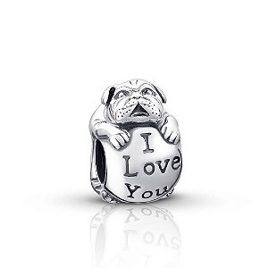 Berloque Cachorro Bulldog Prata 925 legitima
