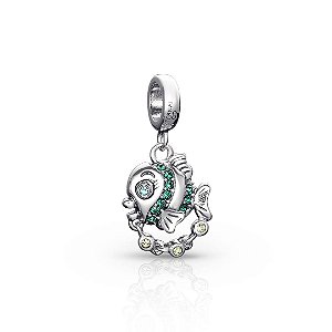 Berloque Peixe aquario Em Prata De Lei 925 Eternal Original