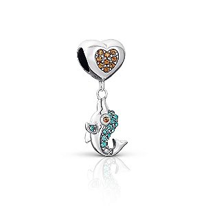 Berloque Golfinho Prata 925 legitima Eternal Joias Original