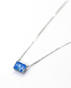 Colar Ponto de Luz Colorido Em Prata 925 Eternal Joias