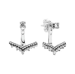 Brinco Cravejado Sonho de Princesa Prata 925 Eternal Joias