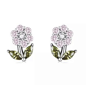 Brinco Florzinha Em Prata Legitima 925 Eternal Joias