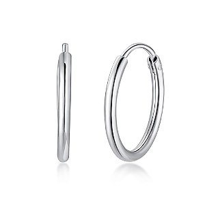 Brinco Mini Argolinha em Prata 925 Eternal Joias