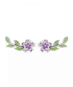 Brinco Flor Da Amizade Em Prata De Lei 925 Legitima