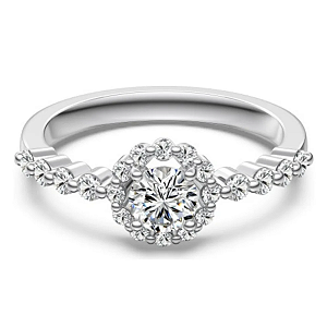 Anel solitário luxo em Prata 925 legítima