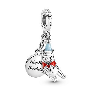 Berloque Ursinho Pooh Habpee Birthday Prata Eternal Joias