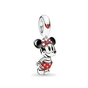 Berloque Pendente Minnie Em Prata Legítima 925 Eternal Joias