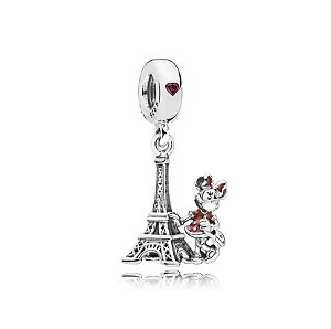 Berloque Minnie Torre Eiffel Prata Eternal Joia