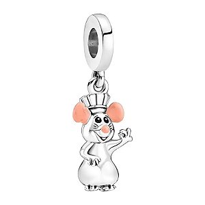 Berloque Ratatouille Chef Ratinho Prata Eternal Joias