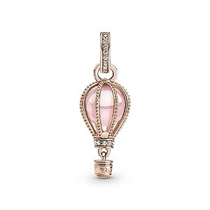 Berloque Pendente Balão Rosé Prata Eternal Joias