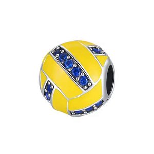 Berloque separador bola de vôlei prata Eternal Joias