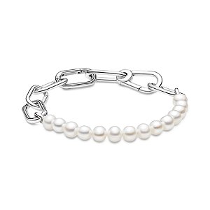 Pulseira me pérolas prata legítima 925 Eternal Joias