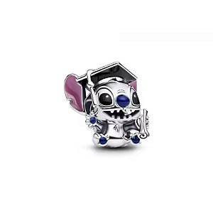 Berloque Separador Stitch Formatura Em Prata Legitima 925