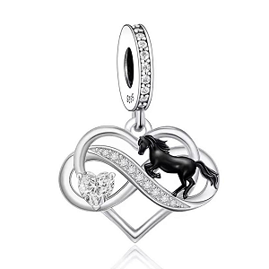Berloque Pendente Cavalo Em Prata 925