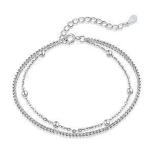 Pulseira Minimalista Bolinhas Prata 925 Legitima