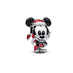 Berloque Separador Mickey Natal prata legitima 925