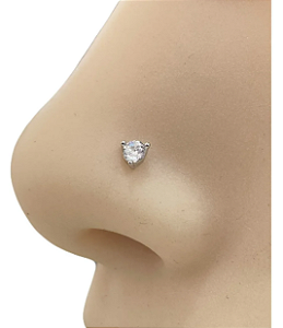 Piercing reto ponto de luz prata legítima 925 Eternal Joias