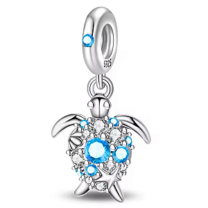 Berloque pendente tartaruga brilhante eternal joias