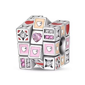 Berloque Separador Cubos Magico Do Amor Eternal Joias