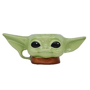 Caneca 3D Baby Yoda Grogu 300ml - Star Wars