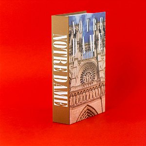 Caixa Livro Médio 15,2x25,1x4,7cm Notre Dame