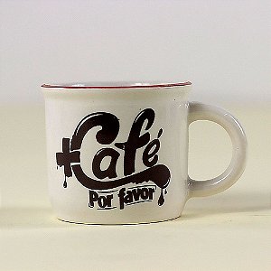 Caneca 60ml Coffee / Tea - Mais Café Por Favor
