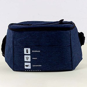 Bolsa Térmica 6L 22x15x19cm Azul Escuro