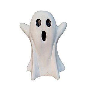 Fantasma de Cerâmica para Halloween tamanho 18cm