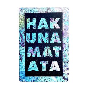 Placa Decorativa Metal 20x30 Hakuna Matata