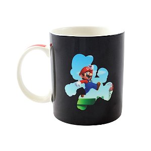 Caneca Mágica Cerâmica Super Mario