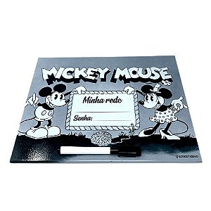 Quadro Metal Mickey e Minnie 26cm x 19cm
