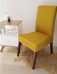 CAPA PARA CADEIRA SUEDE VERDE OLIVA   - TAMANHO UNIVERSAL AJUSTÁVEL