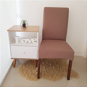 CAPA PARA CADEIRA LUXO CASTANHO - TAMANHO UNIVERSAL