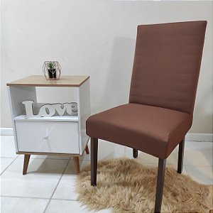 CAPAS PARA CADEIRA MARROM LUXO - TAMANHO UNIVERSAL COM ENCAIXE PERFEITO