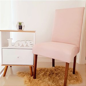 CAPA PARA CADEIRA SUEDE ROSE  - TAMANHO UNIVERSAL AJUSTÁVEL