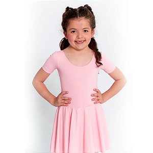 COLLANT MEIA MANGA COM SAIA INFANTIL
