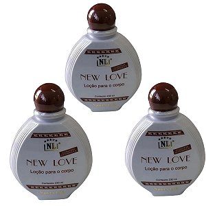 Kit Três Loção Hidratante New Love Nawts Life Promoção