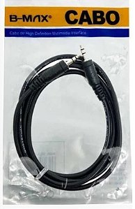 Cabo P2 Macho X P2 Macho - 1,50M - Preto da B-MAX