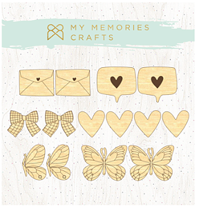 Apliques Madeira Adesivada - My Memories Crafts