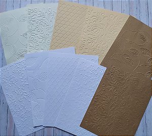 Papeis Texturizados Tons Vintage 10pçs - Produto Artesanal