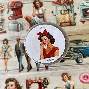 PET Tape Papel Retrô lacrada 10 metros - Pin Up