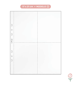 Kit de 10 Plásticos para Álbum 17 x 21cm - Modelo 4| JuJu Scrapbook