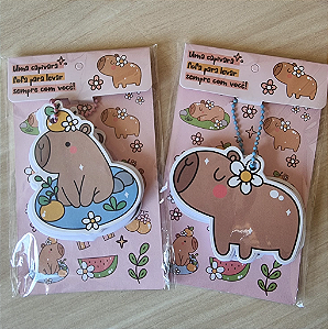 Bloquinho de Anotação / Chaveiro Fofo Capivara - Buendia