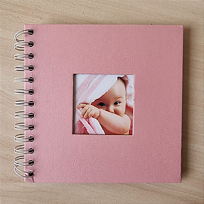 Álbum para Scrapbook Folhas Pretas 17x17cm
