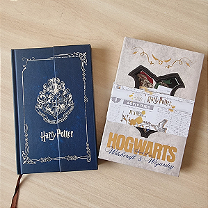 Caderno A6 Capa Dura Harry Potter Folhas Decoradas