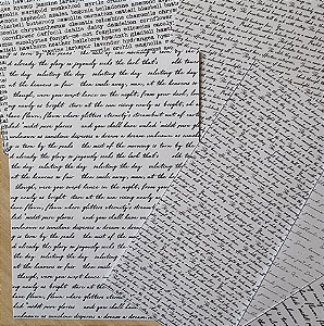 Papéis Estampados A6 Papel Retrô 12pçs - Escritas